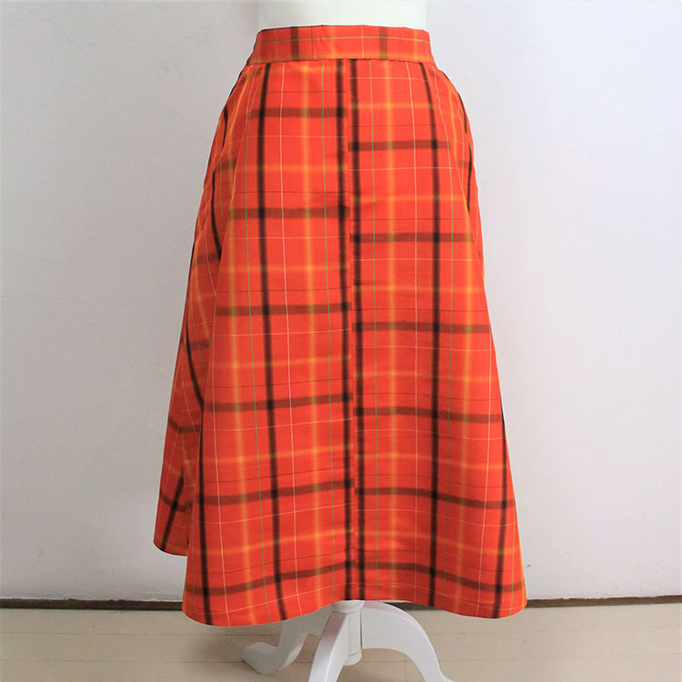 米沢八丈のロングスカート