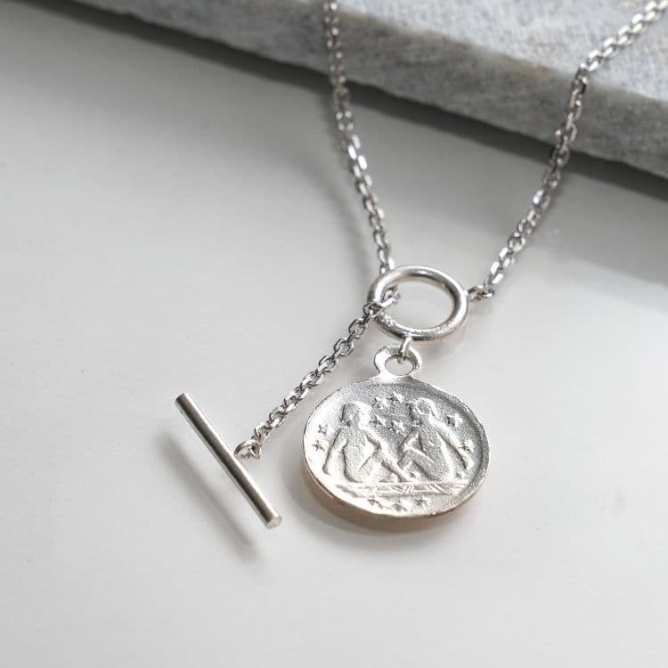 【選べる12星座】Coin Mantel Necklace of The Zodiac Sign/ SV925