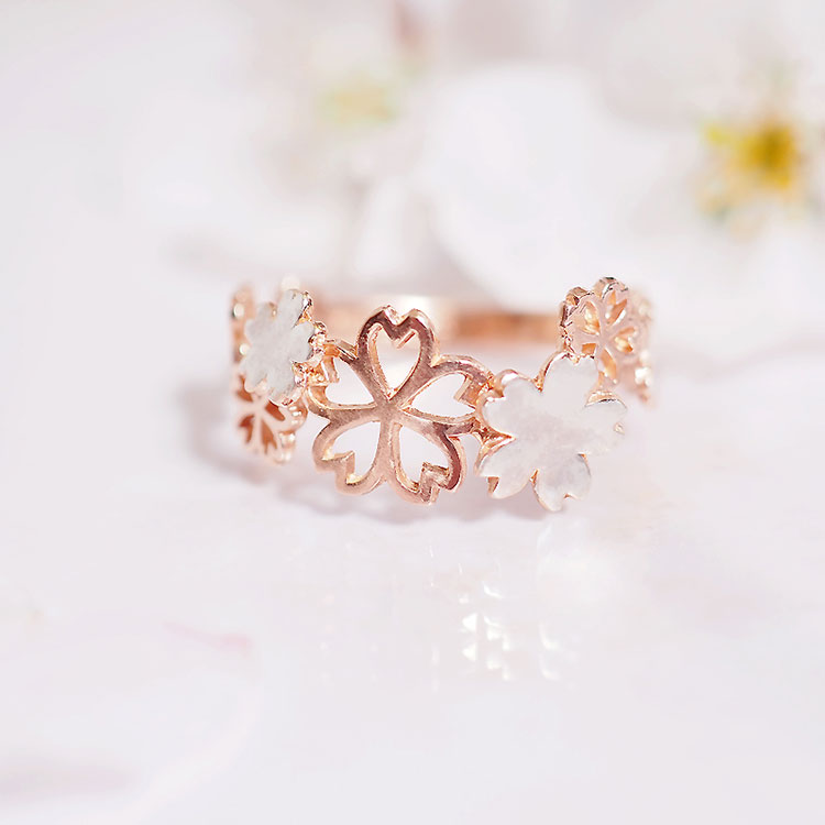 Sakura Blossom *〜桜のリング〜* (silver×pink gold)