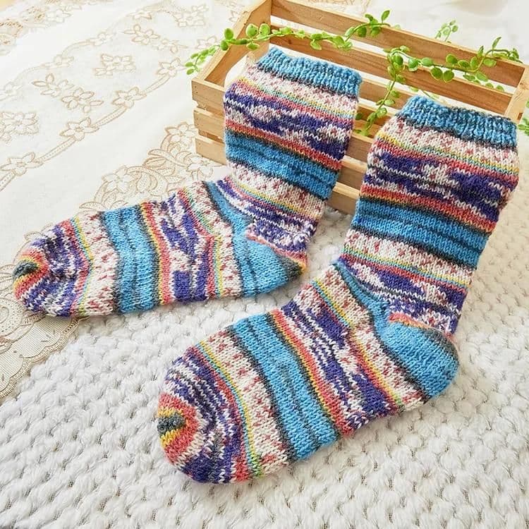 手編み靴下　ロング