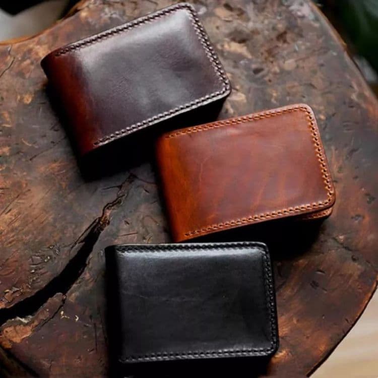 牛革製ウォレット 2つ折り財布 ヴィンテージ 使いやすい 多カードポケット 男性
