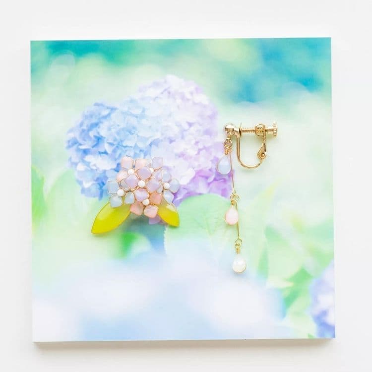 【紫陽花-Full*Bloom-】夏を着飾るイヤリング